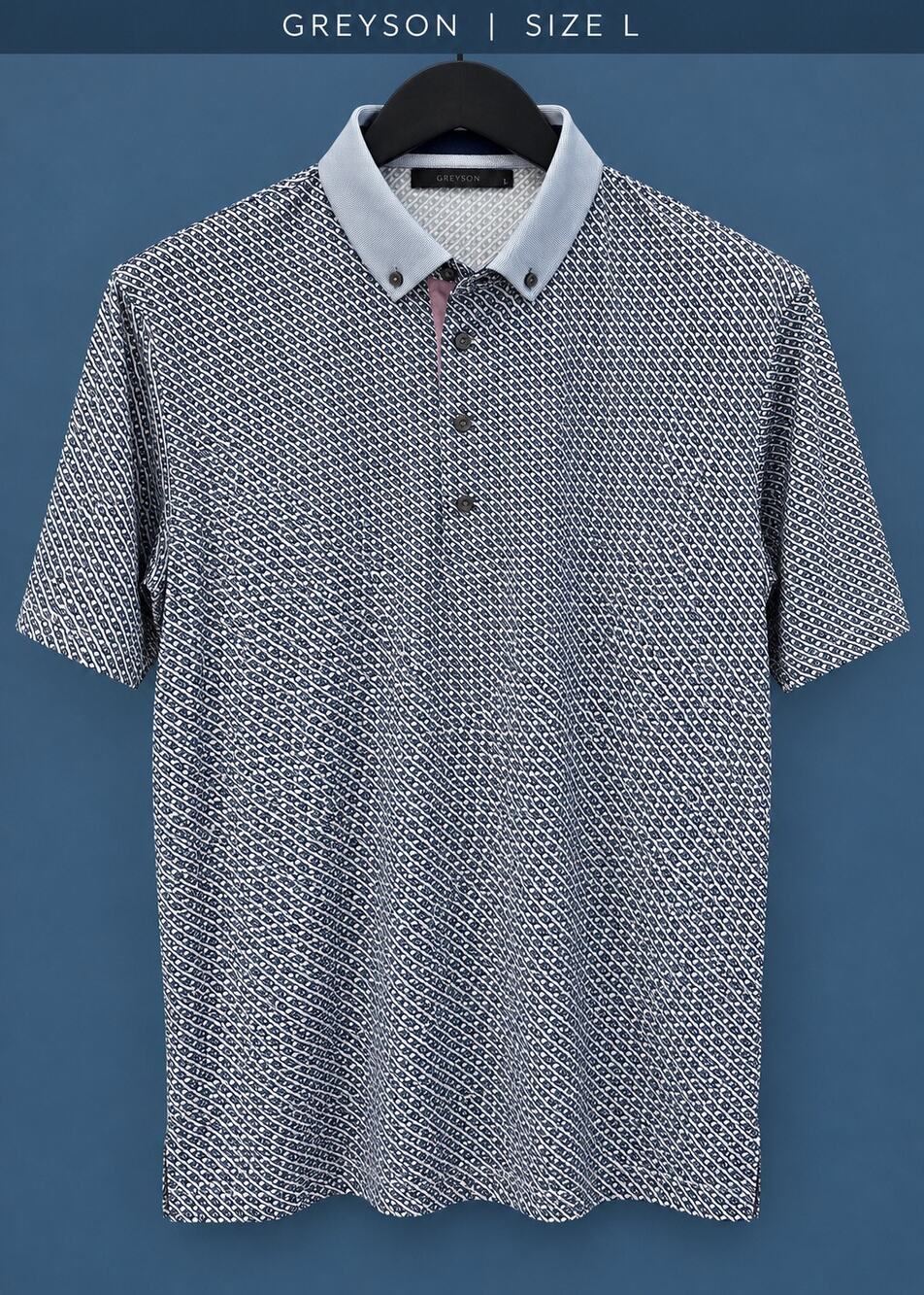 Greyson Geometric Golf Polo | Men’s Large | NWOT